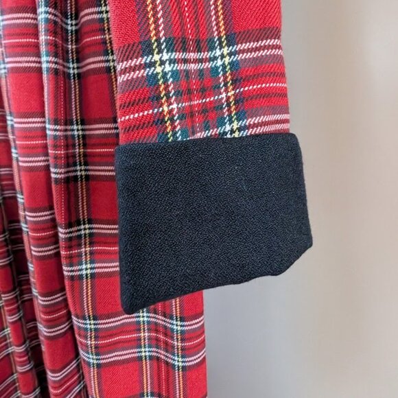 Red Tartan Plaid Dress, Orvis, Jessica Howard, size 12 - Picture 2 of 14